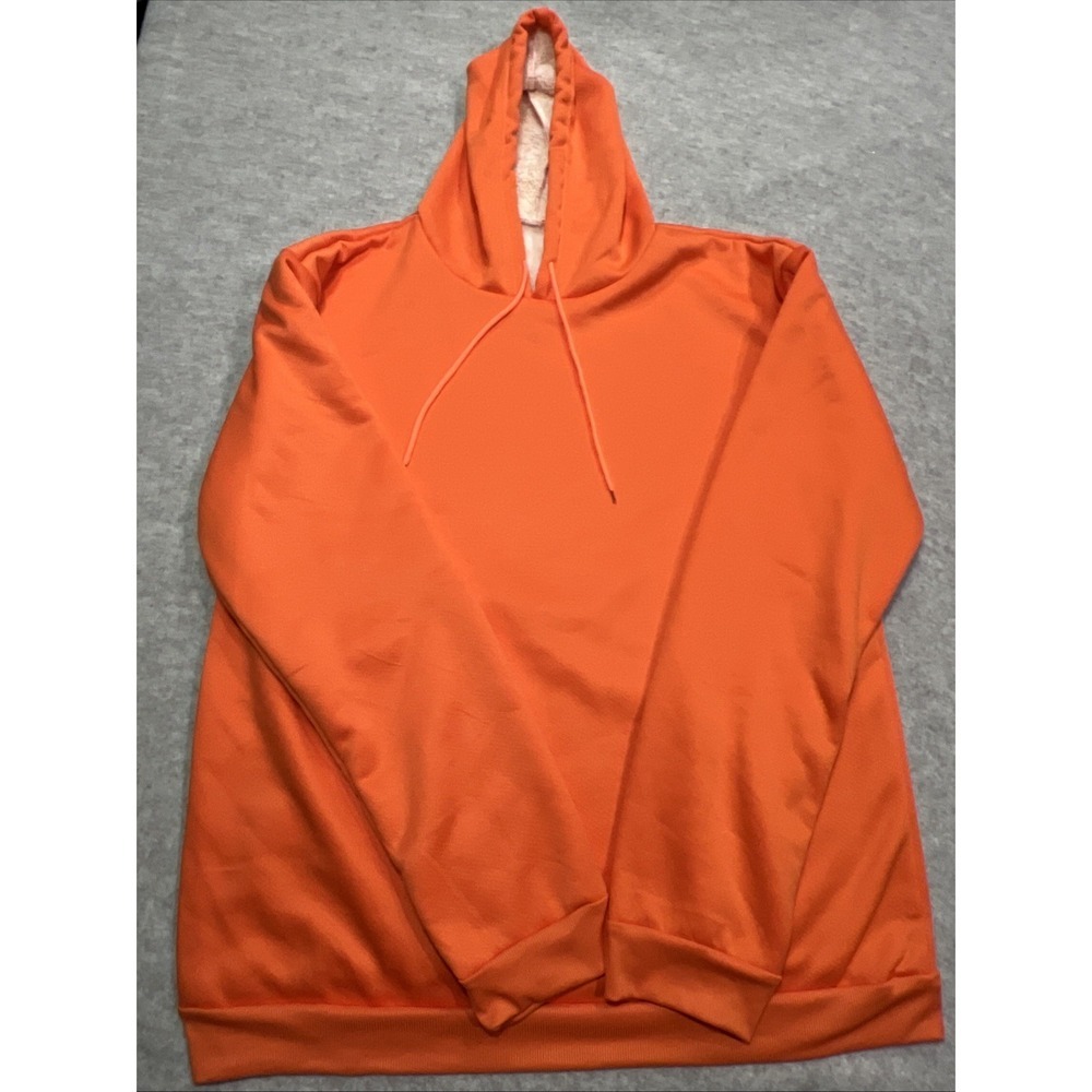 Unisex XXL Orange Fleece Lined‎ Hoodie NWOT